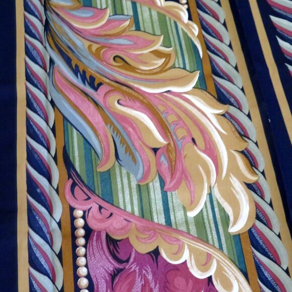 Pair 2 Curtain Panels Drapes 42" x 87" each Multicolor Polyester Tiebacks Modern - Picture 7 of 11